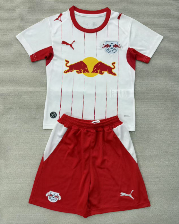 2026-27 Kids RB Leipzig home white soccer jersey