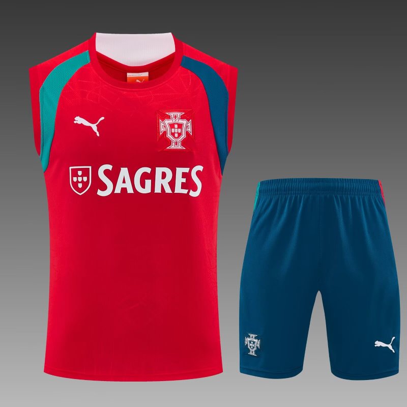 2026-27 Mens Portugal  red short  vest training Short suit