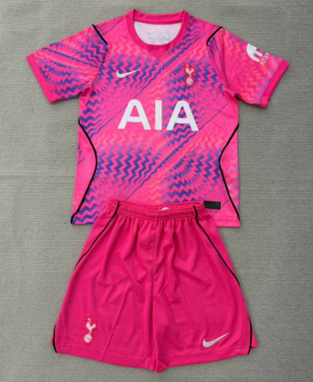 2026-27 Kids Tottenham Hotspur Goalkeeper pink soccer Jersey