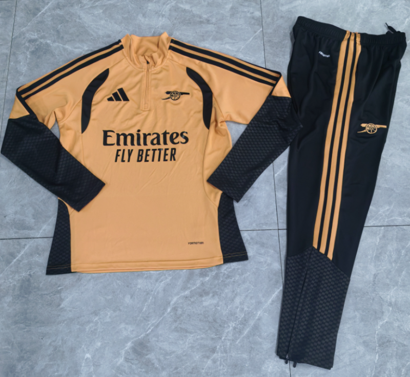2026-27 Mens Arsenal yellow half  pull Training suit