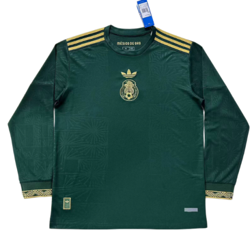 2026-27  Mens Mexico away green  long sleeve soccer jersey