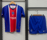 2026-27 Kids PSG home blue soccer jersey（have two stars⭐⭐）