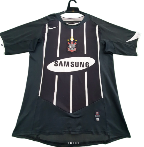 2000 Corinthians Black away Retro Soccer Jersey