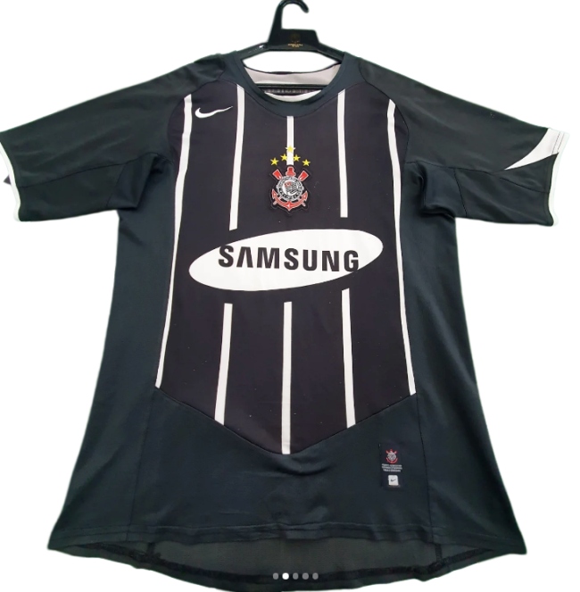 2000 Corinthians Black away Retro Soccer Jersey