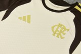 2026-27 Mens Flamengo  Beige Training Short Suit