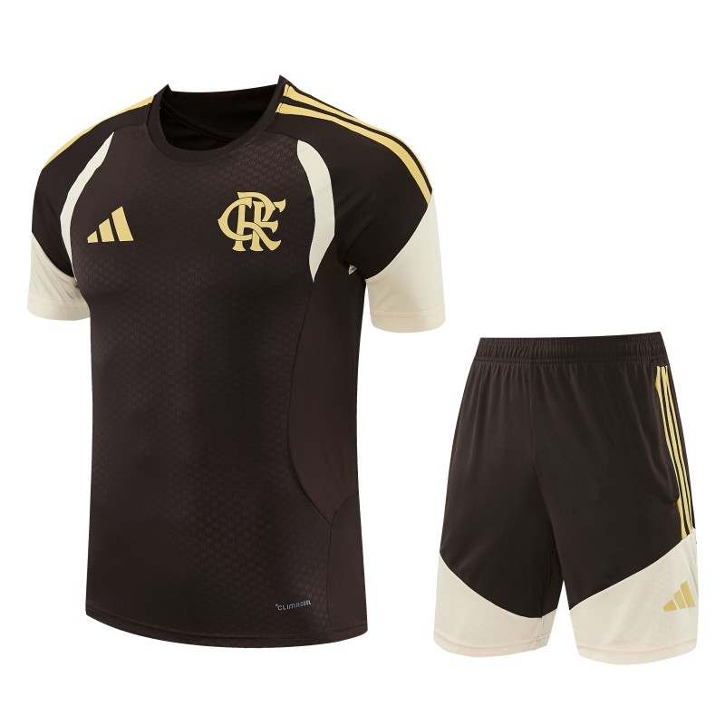 2026-27 Mens Flamengo  brown Training Short Suit