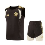 2026-27 Mens Flamengo  brown vest Training Short Suit