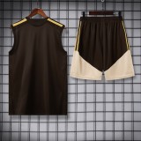 2026-27 Mens Flamengo  brown vest Training Short Suit