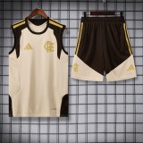2026-27 Mens Flamengo Beige vest Training Short Suit