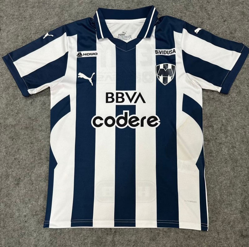 2026-27  Mens Monterrey home blue white soccer Jersey