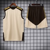 2026-27 Mens Flamengo Beige vest Training Short Suit