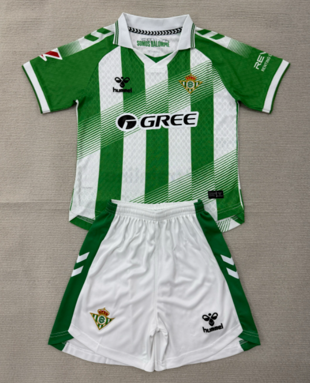 2026-27 Kids  Real Betis home green Soccer Jersey