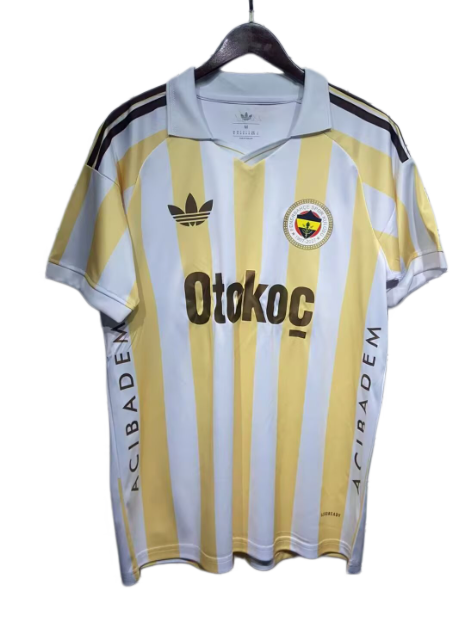 2026-27 Mens Fenerbahce away white yellow Soccer Jersey