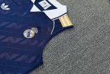 2026-27 Real Madrid  blue vest Training Short Suit