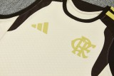 2026-27 Mens Flamengo Beige vest Training Short Suit