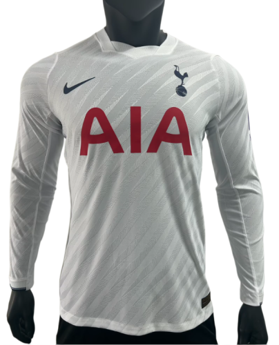 2026-27 Mens Tottenham Hotspur white  Player home Long Sleeve  Soccer Jersey