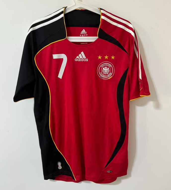 2006  Germany away red  Retro Soccer Jersey