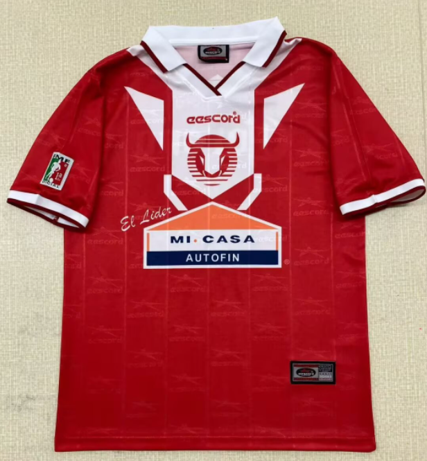 1997-98 Toros Neza home Red Retro Soccer Jersey