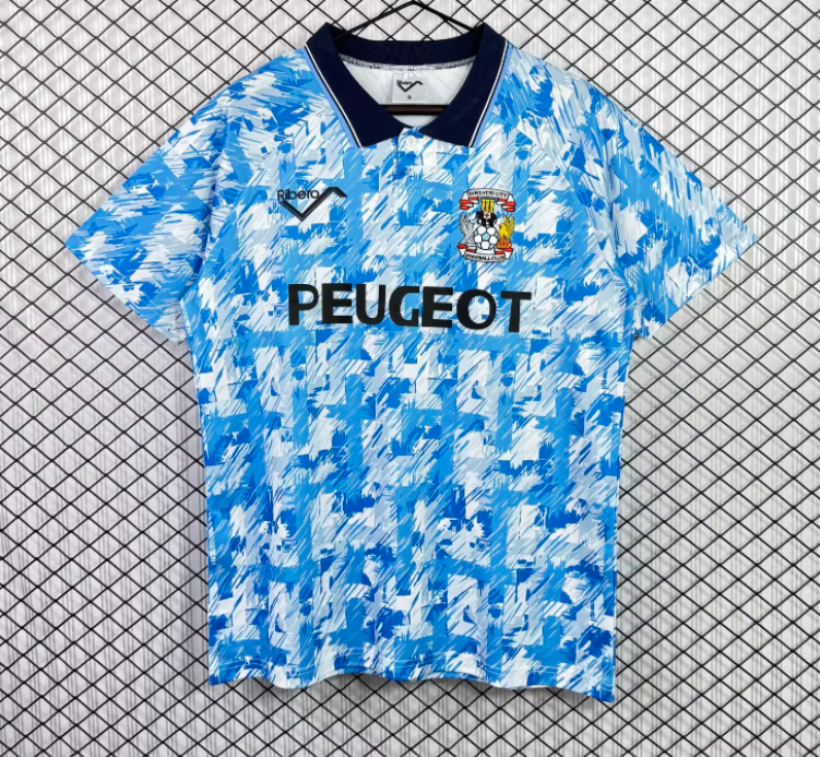 1992-94 Coventry City Home Retro blue Soccer Jersey
