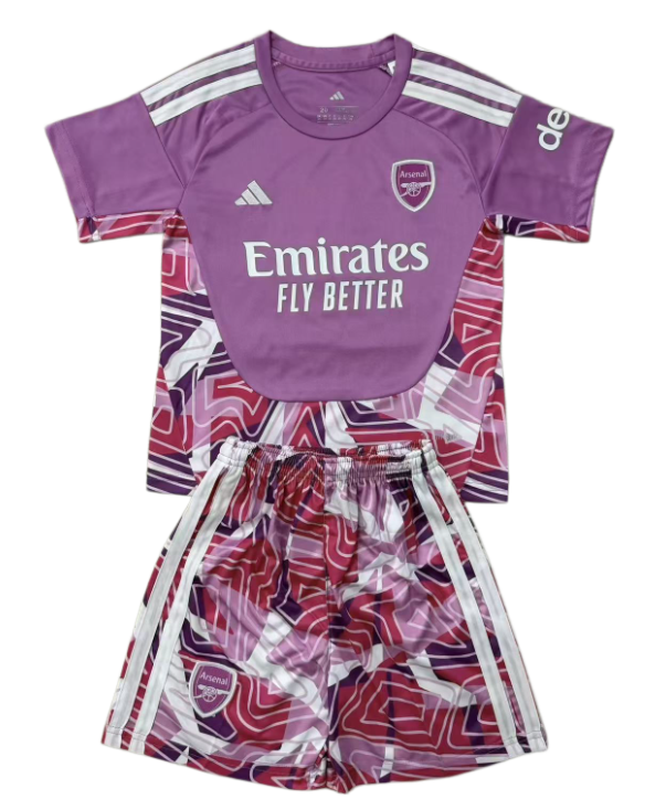 2026-27 KIDS Arsenal  goalkeeper pink soccer  jersey