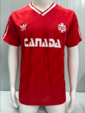 1986 Canada Home Retro Soccer Jersey