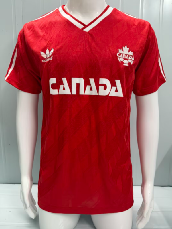 1986 Canada Home Retro Soccer Jersey