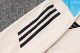 2024-25 Mens Argentina beige Half pull Training suit  B811#