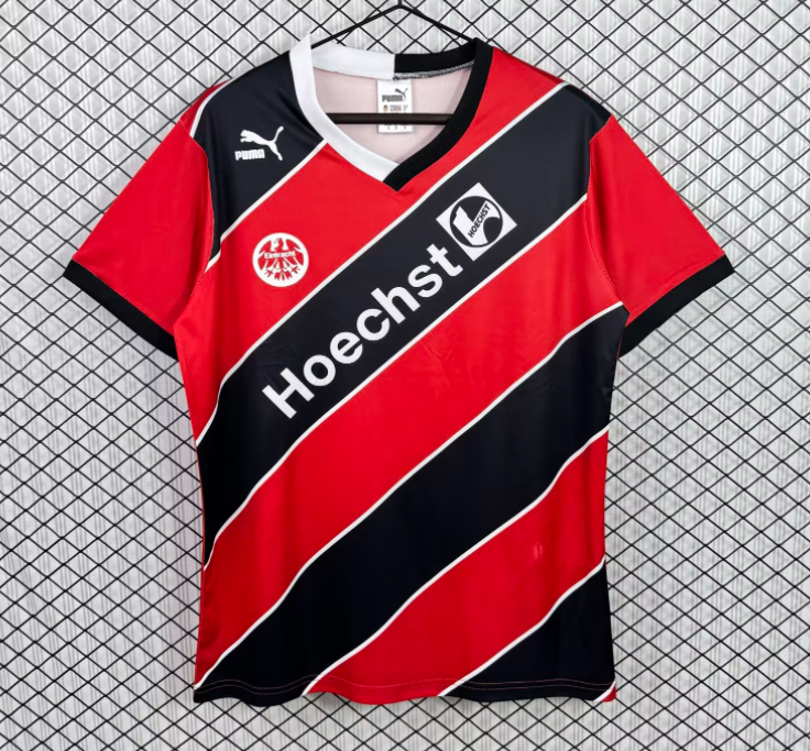1987-90 Frankfurt Home Retro red black Soccer Jersey