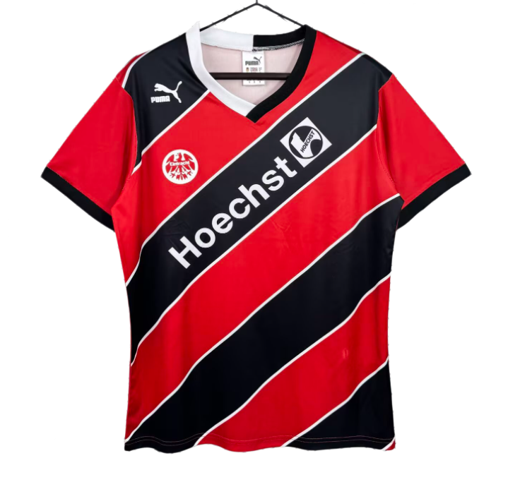 1987-90 Frankfurt Home Retro red black Soccer Jersey