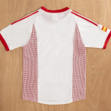 2002 Mens Spain away Retro white soccer Jersey