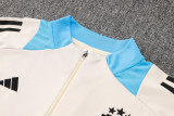2024-25 Mens Argentina beige Half pull Training suit  B811#