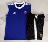 2026-27 Mens  Argentina blue vest Training Short Suit