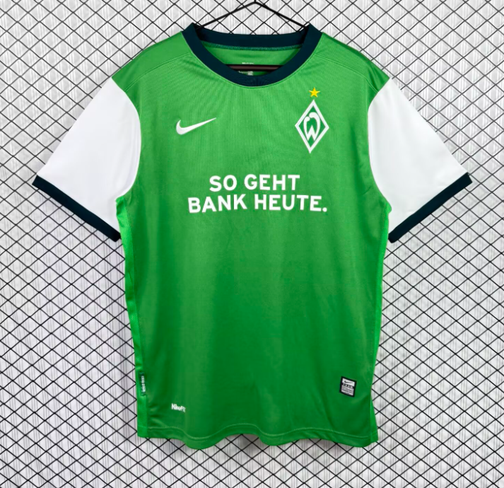 2009-10 Werder Bremen Home Retro green Soccer Jersey