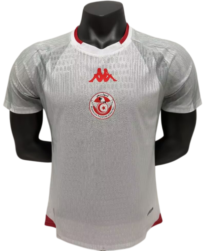 2026-27 Mens Tunisia away white Player version soccer jersey