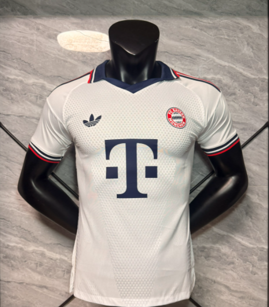 2026-27 Mens Bayern Munich  away white  Player version soccer Jersey
