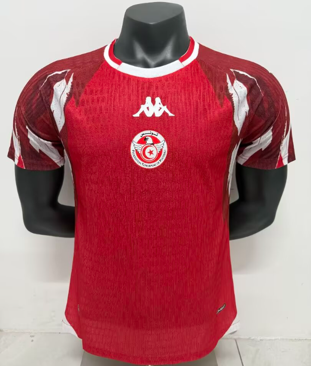 2026-27 Mens Tunisia home red  Player version soccer jersey