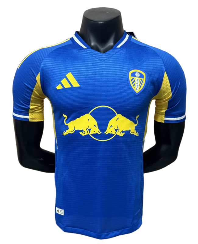 2025-26 Mens Leeds United blue away Player version soccer Jersey