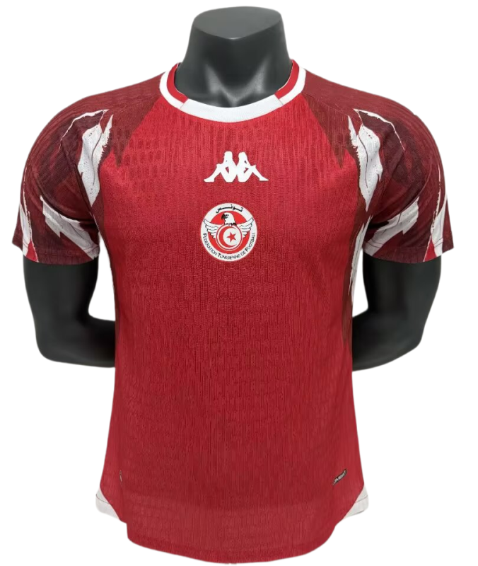 2026-27 Mens Tunisia home red  Player version soccer jersey