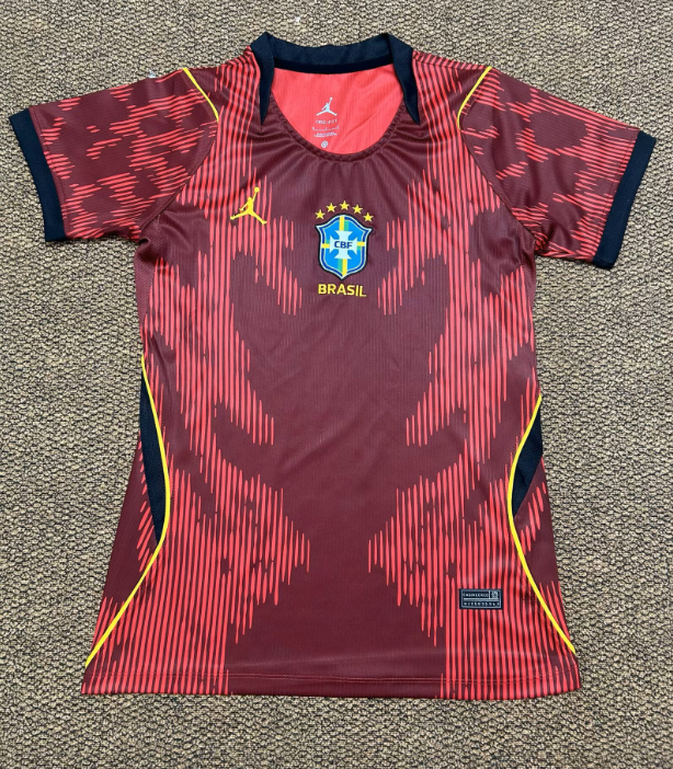 2026-27 Women Brazil goalkeeper red Soccer Jersey