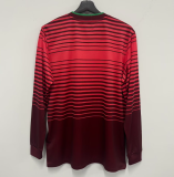 2014 Mens Retro Portugal  home red  Long sleeve Jersey