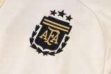2024-25 Mens Argentina beige Half pull Training suit  B811#