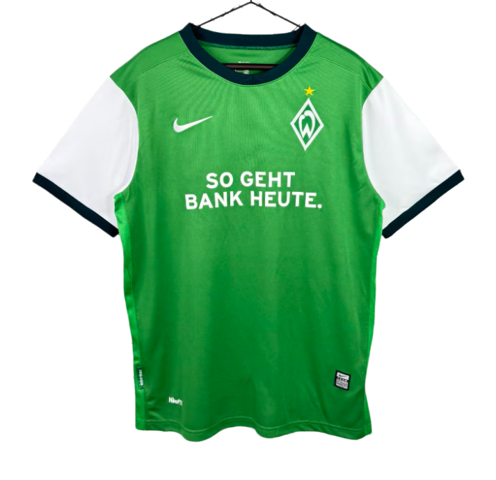 2009-10 Werder Bremen Home Retro green Soccer Jersey