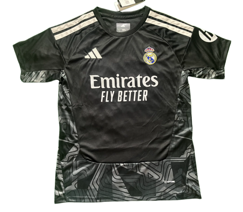2026-27 Mens Real Madrid goalkeeper black soccer Jersey