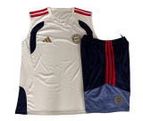 2026-27 Mens Bayern Munich beige vest Training Short Suit