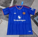 2026-27 Manchester United  away Blue  Fan Version Soccer Jersey