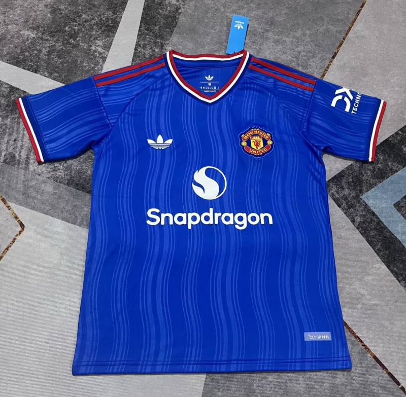 2026-27 Manchester United  away Blue  Fan Version Soccer Jersey