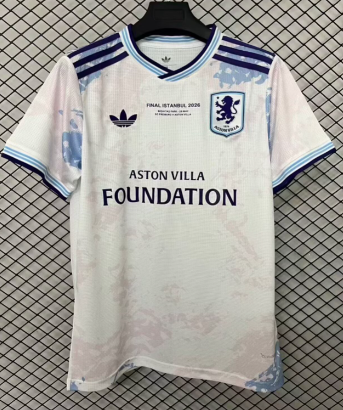 2025-26 Aston Villa Third UEL Finals Edition Fans Soccer Jersey (决赛版)