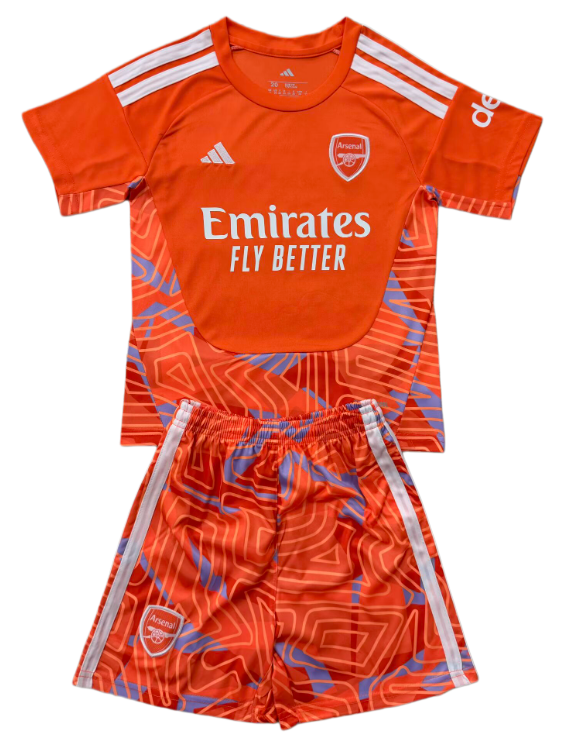 2026-27 KIDS Arsenal  goalkeeper orange soccer  jersey