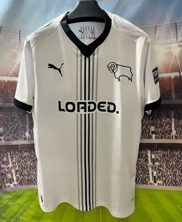 2026-27 Mens Derby County home white soccer jersey