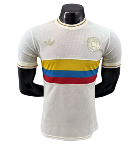 2024-25 Colombia white 100th anniversary Player Version Soccer Jersey